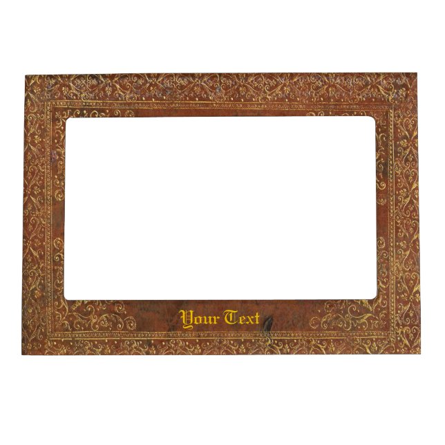 Antique Leather look Magnetic Picture Frame (Front)