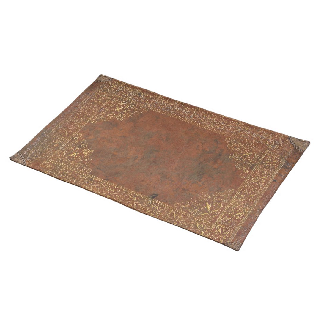 Antique Leather look Placemat Zazzle