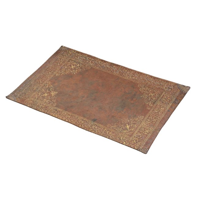 Antique Leather look Placemat (On Table)