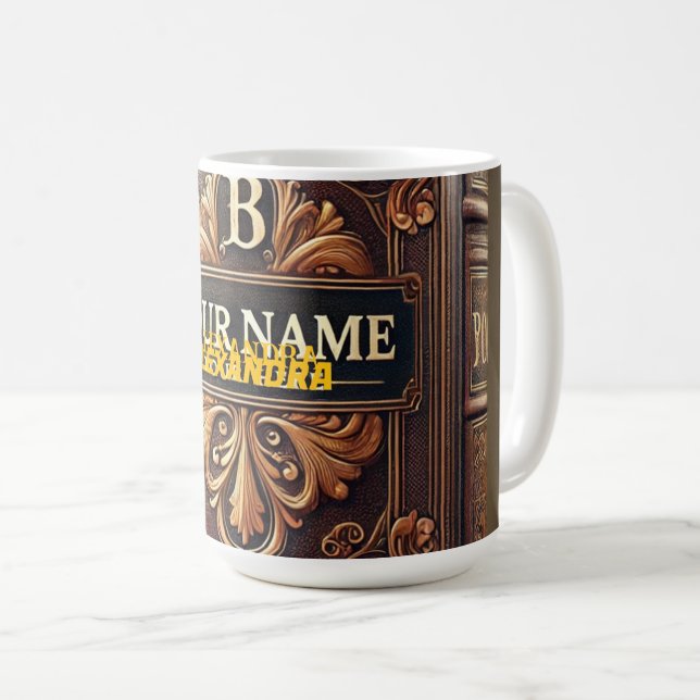 ANTIQUE LEATHER MUG (Front Right)