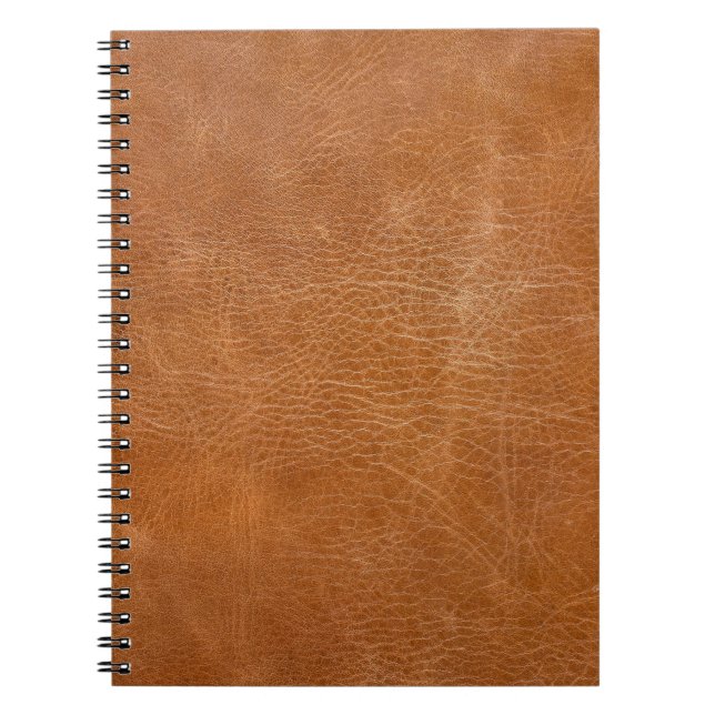 Antique Leather Texture, TANleather,texture,backgr Notebook (Front)