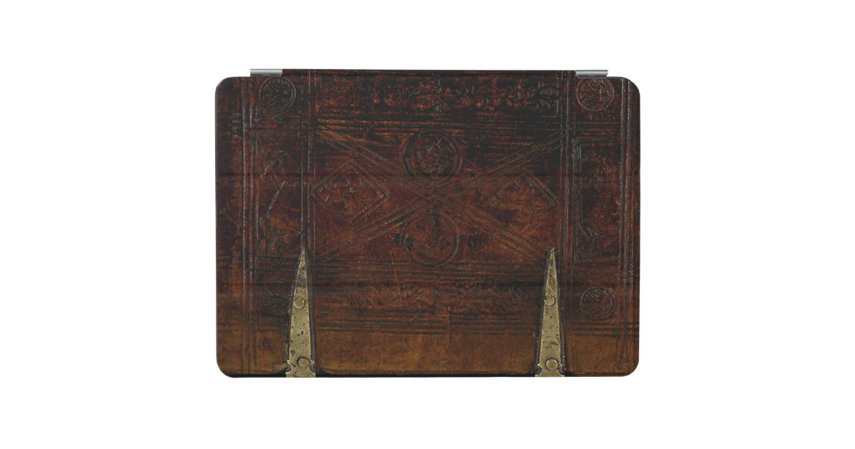 Antique Leather With Brass Locks iPad Air Cover | Zazzle