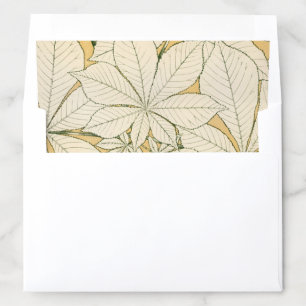 antique leaves from nature envelope liner