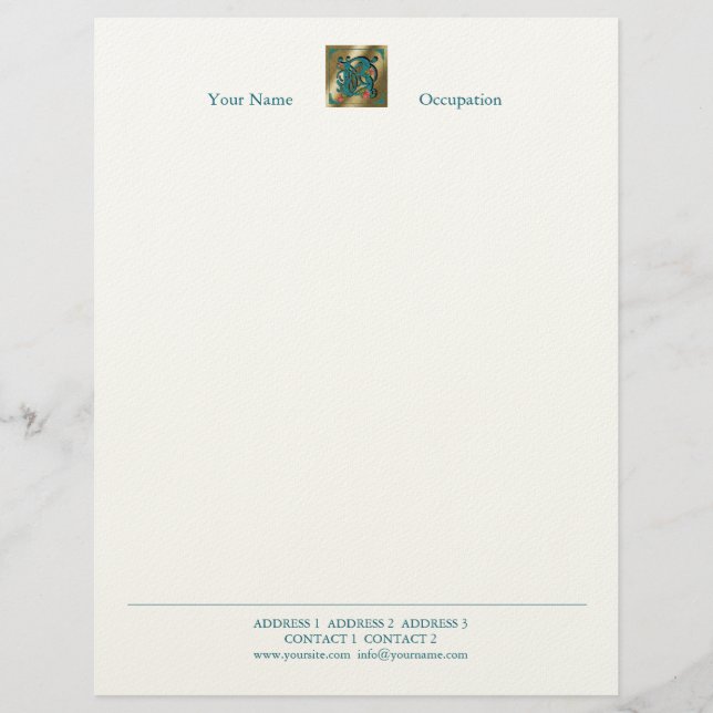 Antique Letter B - Letterhead (Front)