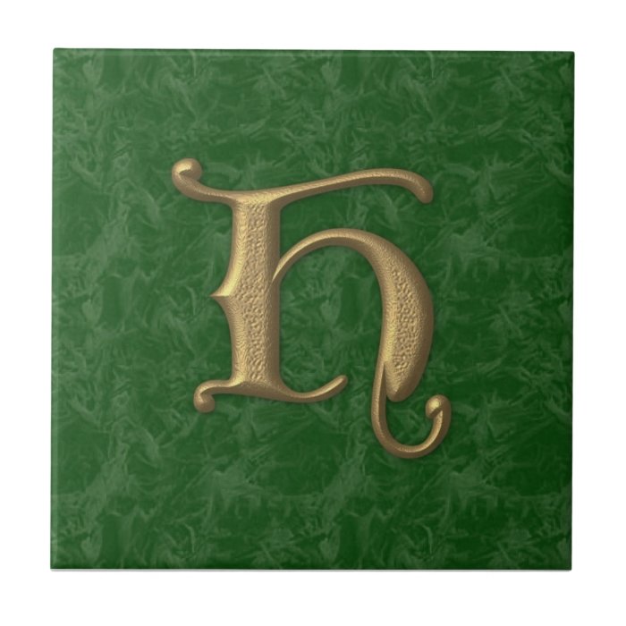 Antique Letter H Ceramic Tiles