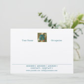 Antique Letter J - Correspondence Card (Standing Front)