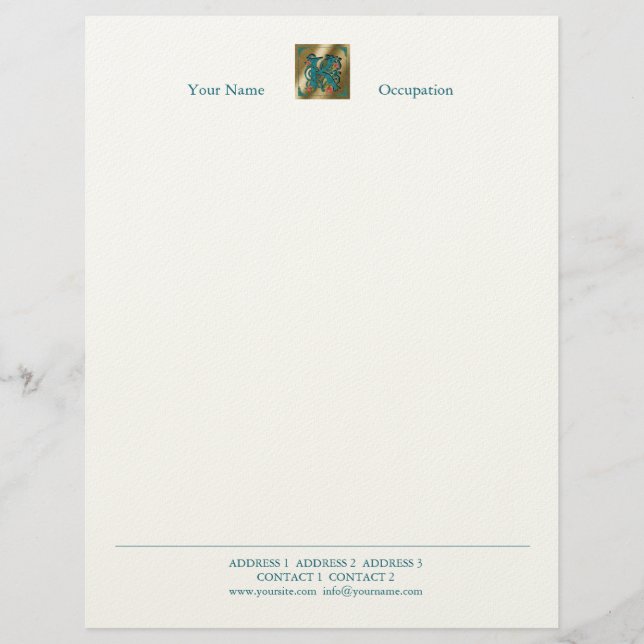 Antique Letter K - Letterhead (Front)