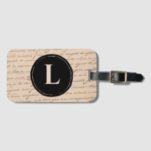 Antique Letter Monogram Initial Writers Script