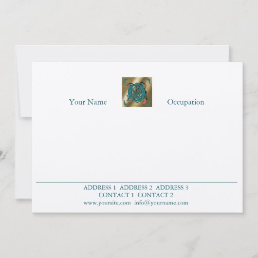 Antique Letter Q - Correspondence Card (Front)