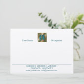 Antique Letter U - Correspondence Card (Standing Front)