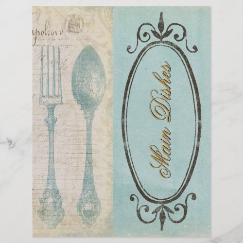 Antique Letters Recipe Dividers