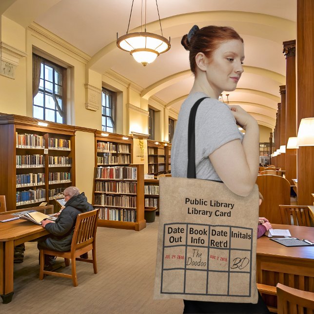 Antique Library Card  Tote Bag (Creator Uploaded)