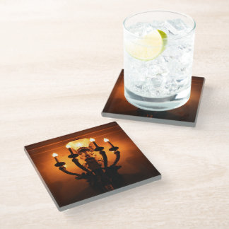 Antique Light Glass Coaster