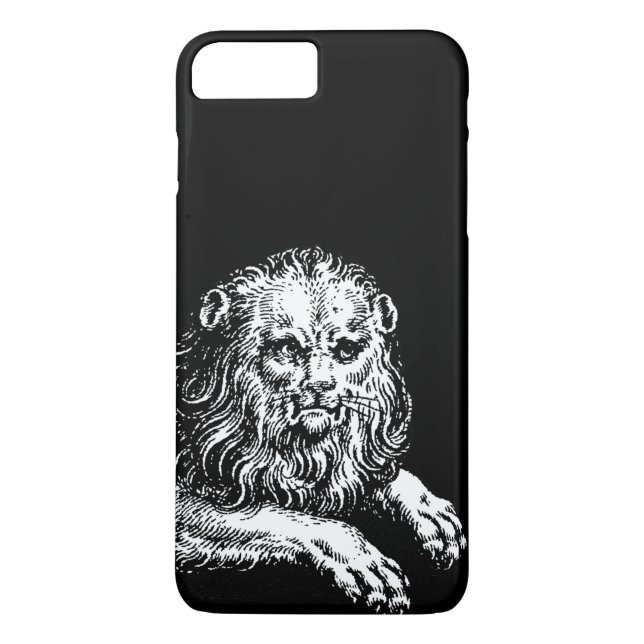 Antique Lion Engraving Case-Mate iPhone Case (Back)