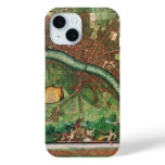 Antique London Street Map by Johannes de Ram, 1689 iPhone 15 Case