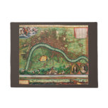 Antique London Street Map by Johannes de Ram, 1689 Doormat
