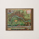 Antique London Street Map by Johannes de Ram, 1689 Jigsaw Puzzle