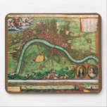Antique London Street Map by Johannes de Ram, 1689 Mouse Pad