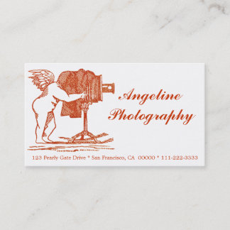 Antique-Look Photographer's Business Card