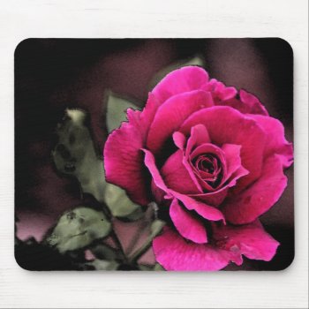 Antique Love Rose Mouse Pad by kkphoto1 at Zazzle