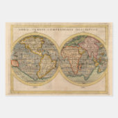 Antique Map Heavy Weight Decoupage Wrapping Paper  (Front 2)