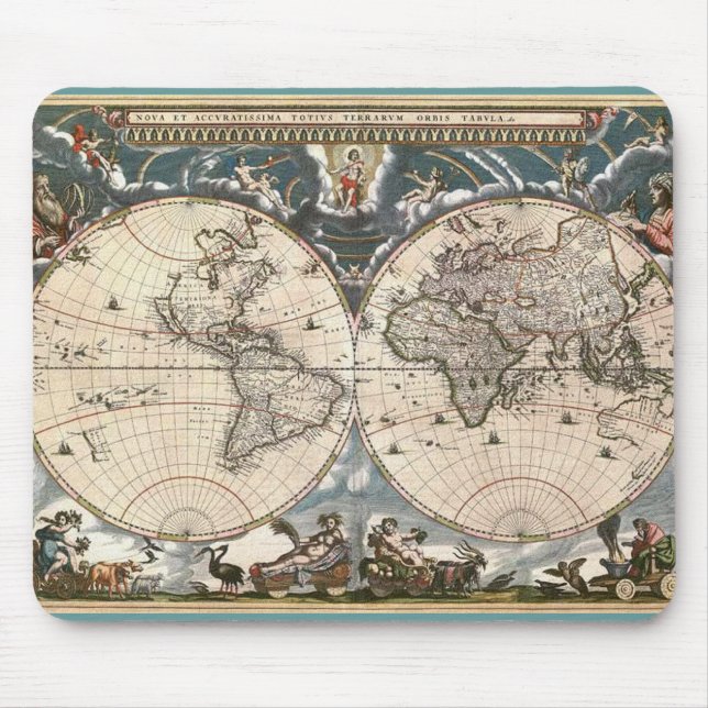 ANTIQUE MAP MOUSE PAD (Front)