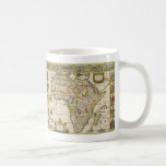 Antique Map of Africa by Hondius and Jansson Coffee Mug