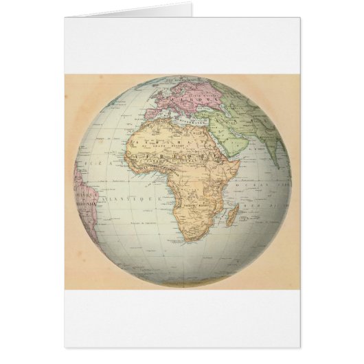 Antique map of Africa Cards (Front)