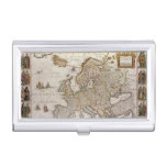 Antique Map of Europe by Willem Jansz Blaeu, c1617 Case For Business Cards