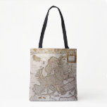 Antique Map of Europe by Willem Jansz Blaeu, c1617 Tote Bag