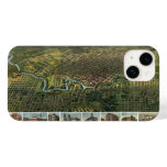 Antique Map of Houston, Texas with Buffalo River Case-Mate iPhone 14 Case