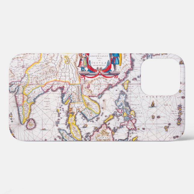 Antique Map of India From 1650 Case-Mate iPhone Ca Case-Mate iPhone Case (Back (Horizontal))