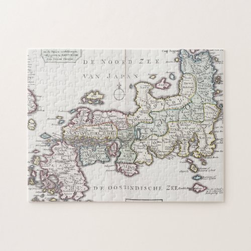 Antique Map of Japan  1769 Jigsaw Puzzle