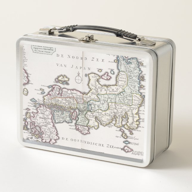 Antique Map of Japan | 1769 Metal Lunch Box (Front)