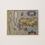 Antique Map of Japan by Mercator and Hondius Jigsaw Puzzle