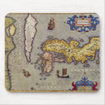 Antique Map of Japan by Mercator and Hondius Mouse Pad