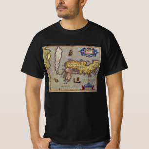 Antique Map of Japan by Mercator and Hondius T-Shirt
