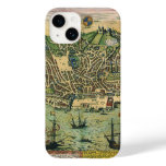 Antique Map of Lisbon, Portugal by Braun/Hogenberg Case-Mate iPhone 14 Case