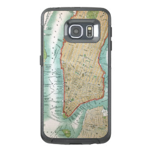 Antique Map of Lower Manhattan and Central Park OtterBox Samsung Galaxy S6 Edge Case