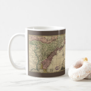 Antique Map of North America, Restored, 1763 Coffee Mug