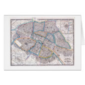 Antique Map of Paris (Front Horizontal)