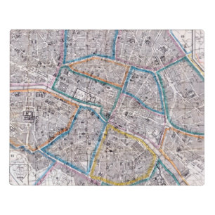 Antique Map of Paris Jigsaw Puzzle