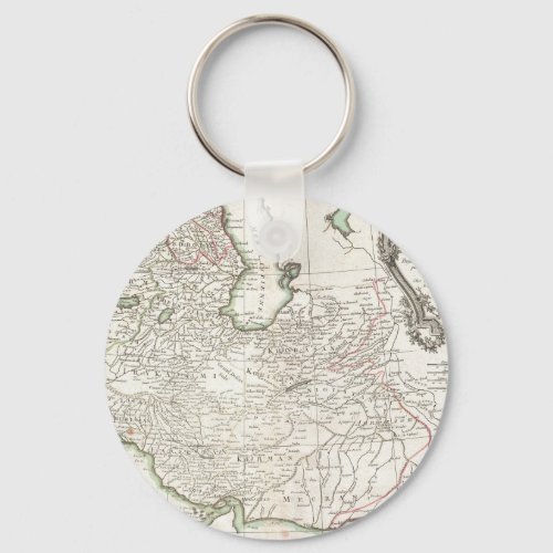 Antique Map of Persia_ Iran Afghanistan  Iraq Keychain