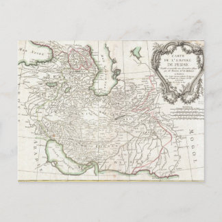 Antique Map of Persia- Iran, Afghanistan, & Iraq Postcard