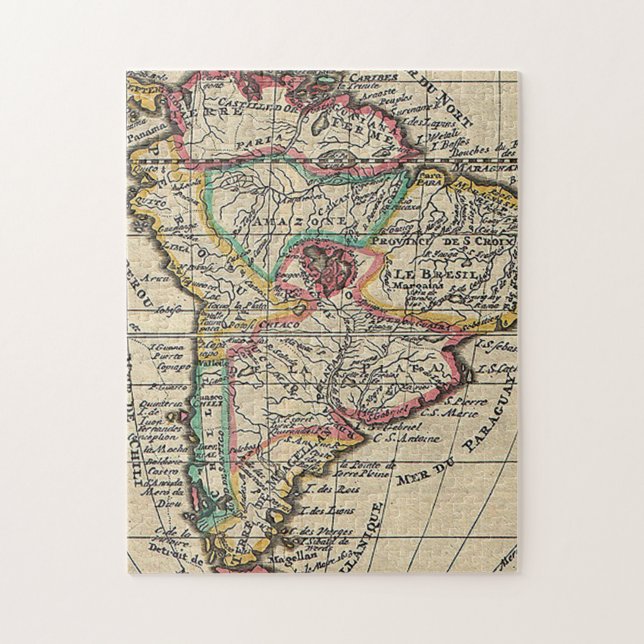 Antique map of South America Jigsaw Puzzle (Vertical)