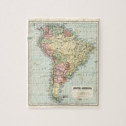 Antique map of South America Jigsaw Puzzle