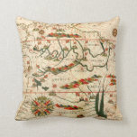 Antique Map of South America Throw Pillow Antique Map of South America Throw Pillow