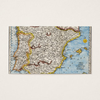 Antique Map of Spain & Portugal circa 1700s