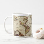 Antique Map of the Americas by Johannes De Ram Coffee Mug