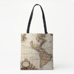 Antique Map of the Americas by Johannes De Ram Tote Bag Antique Map of the Americas by Johannes De Ram Tote Bag